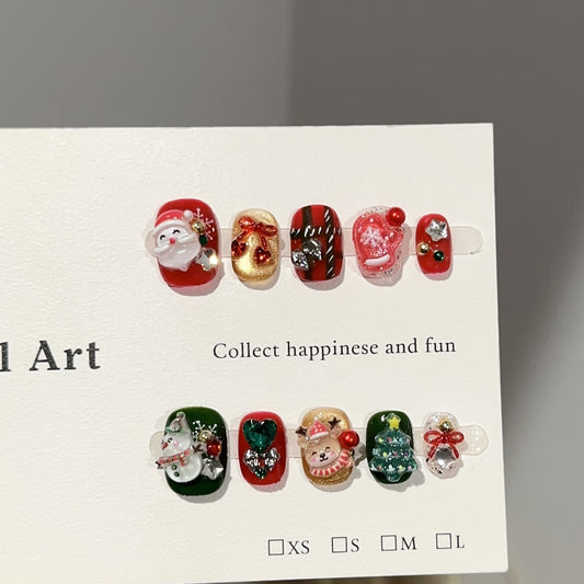 Handmade Press On Nails C335