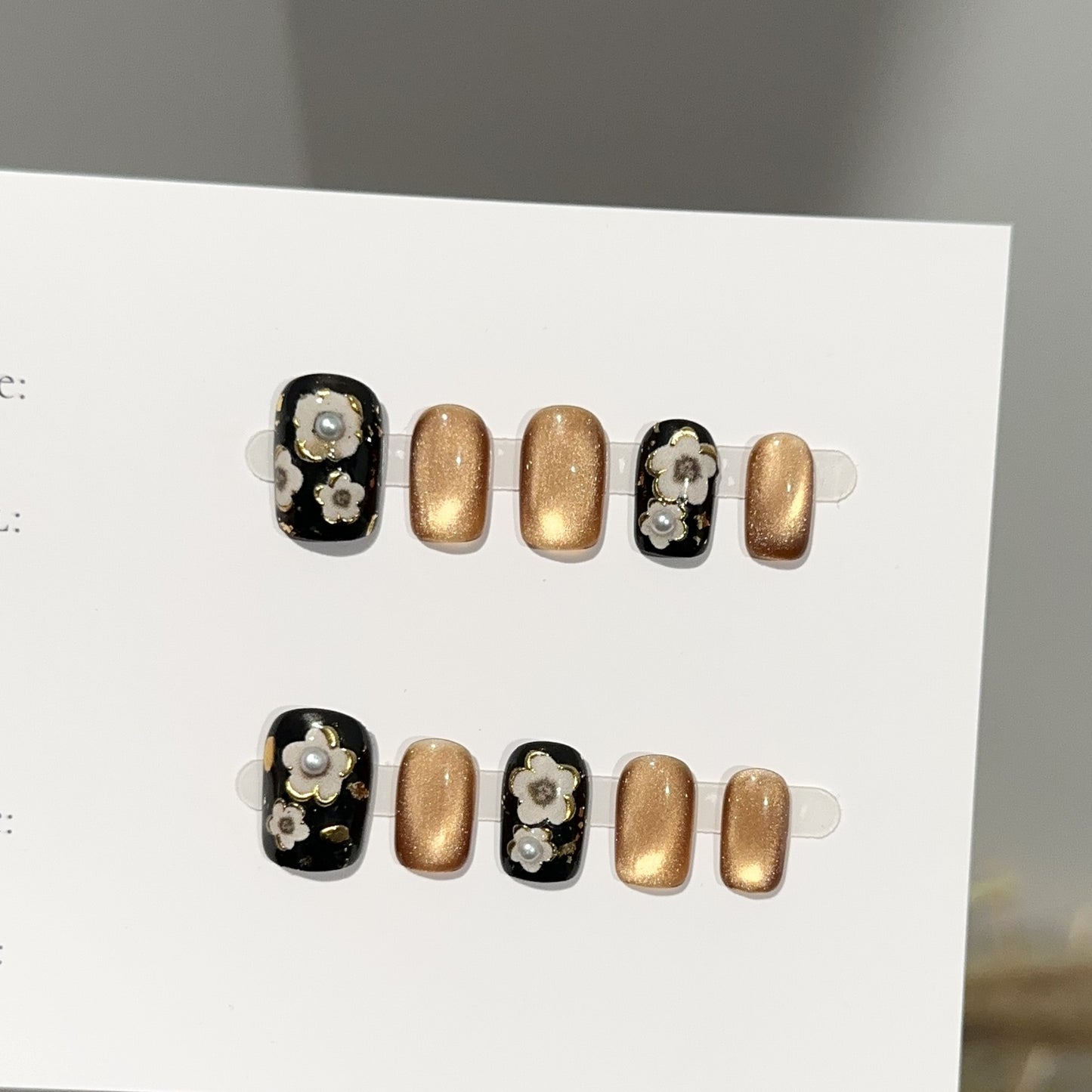Handmade Press On Nails C337