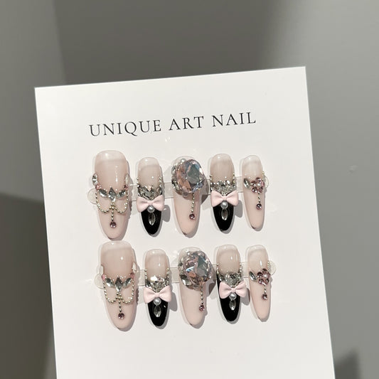 Handmade Press On Nails C338