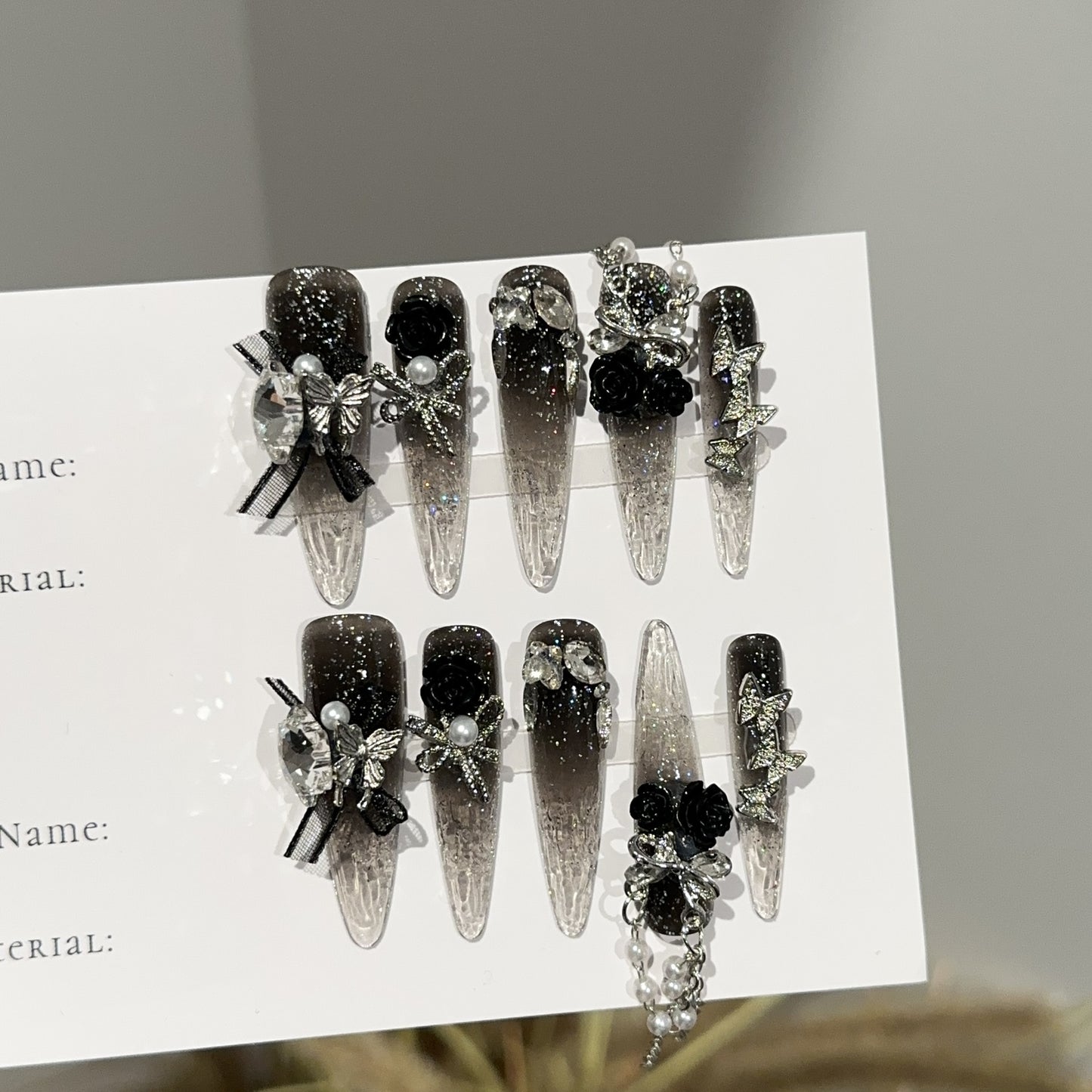 Handmade Press On Nails C340