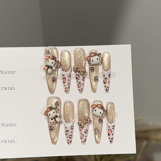 Handmade Press On Nails C342