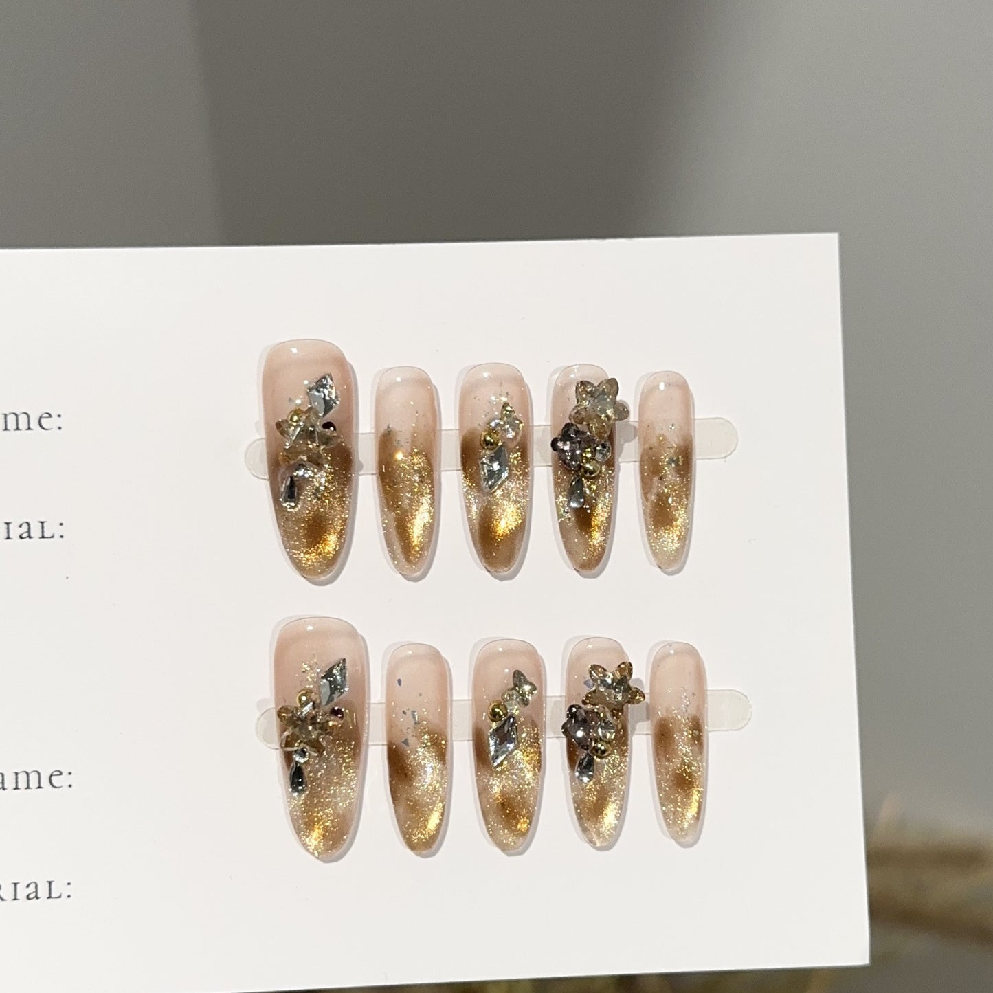 Handmade Press On Nails C343