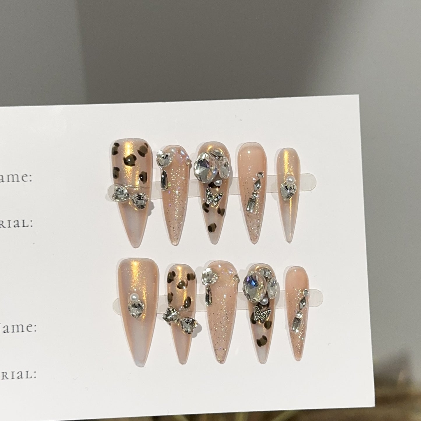 Handmade Press On Nails C345