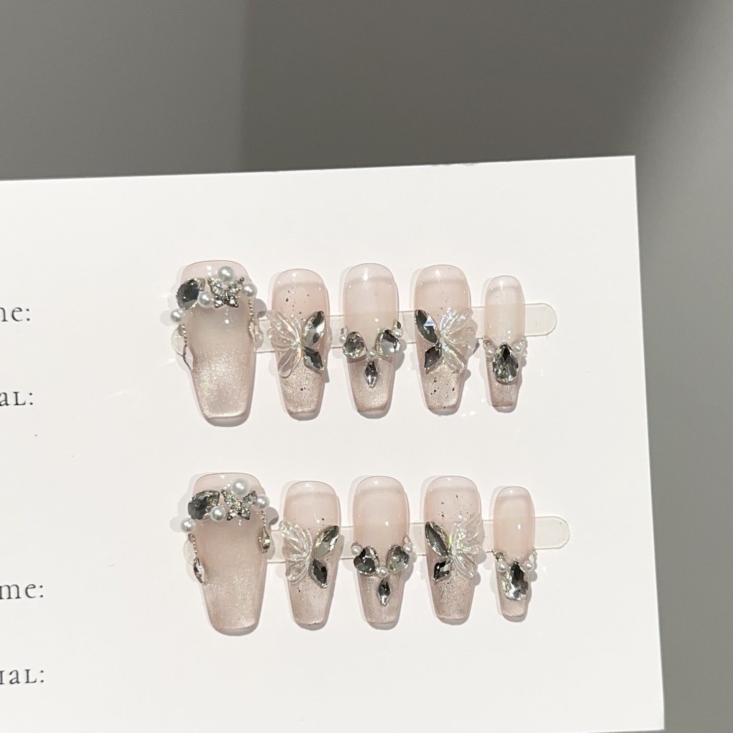 Handmade Press On Nails C347