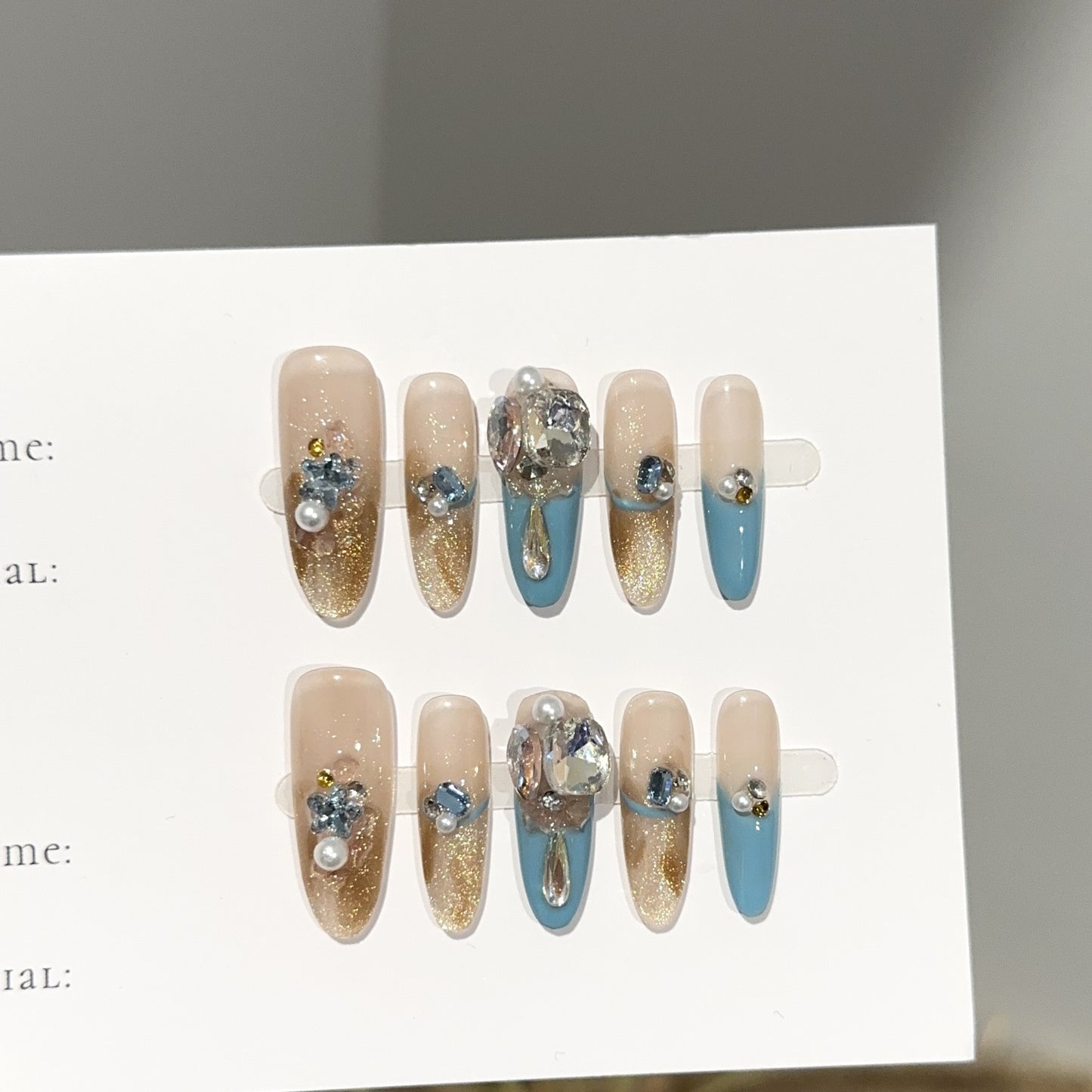 Handmade Press On Nails C349