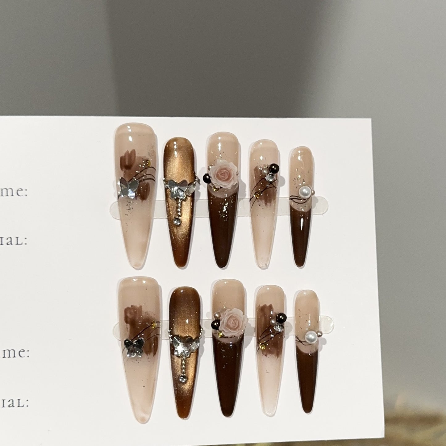 Handmade Press On Nails C352