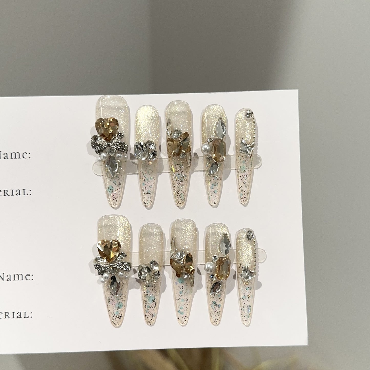 Handmade Press On Nails C355