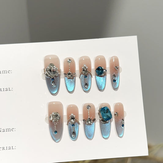 Handmade Press On Nails C357