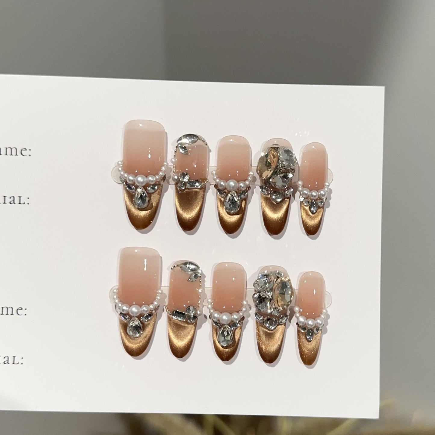 Handmade Press On Nails C358