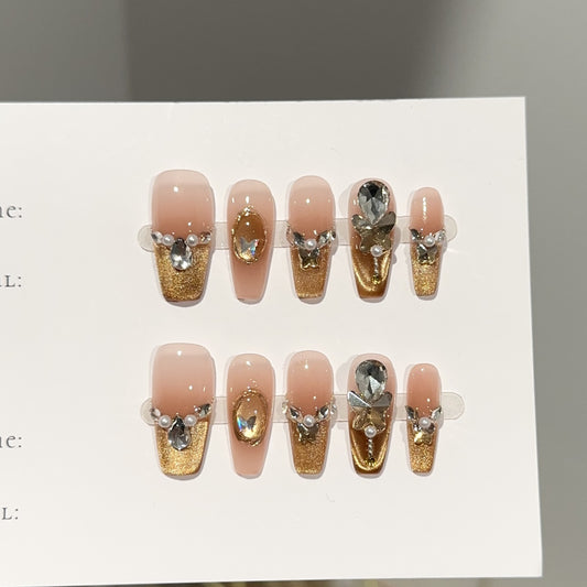 Handmade Press On Nails C359