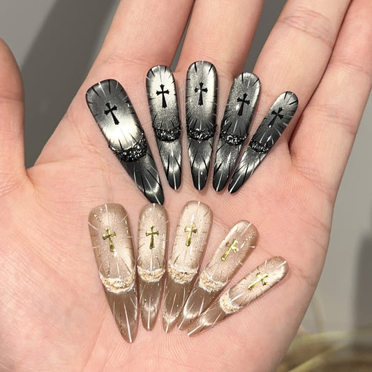 Handmade Press On Nails C362