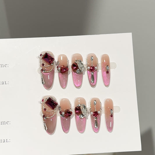 Handmade Press On Nails C363