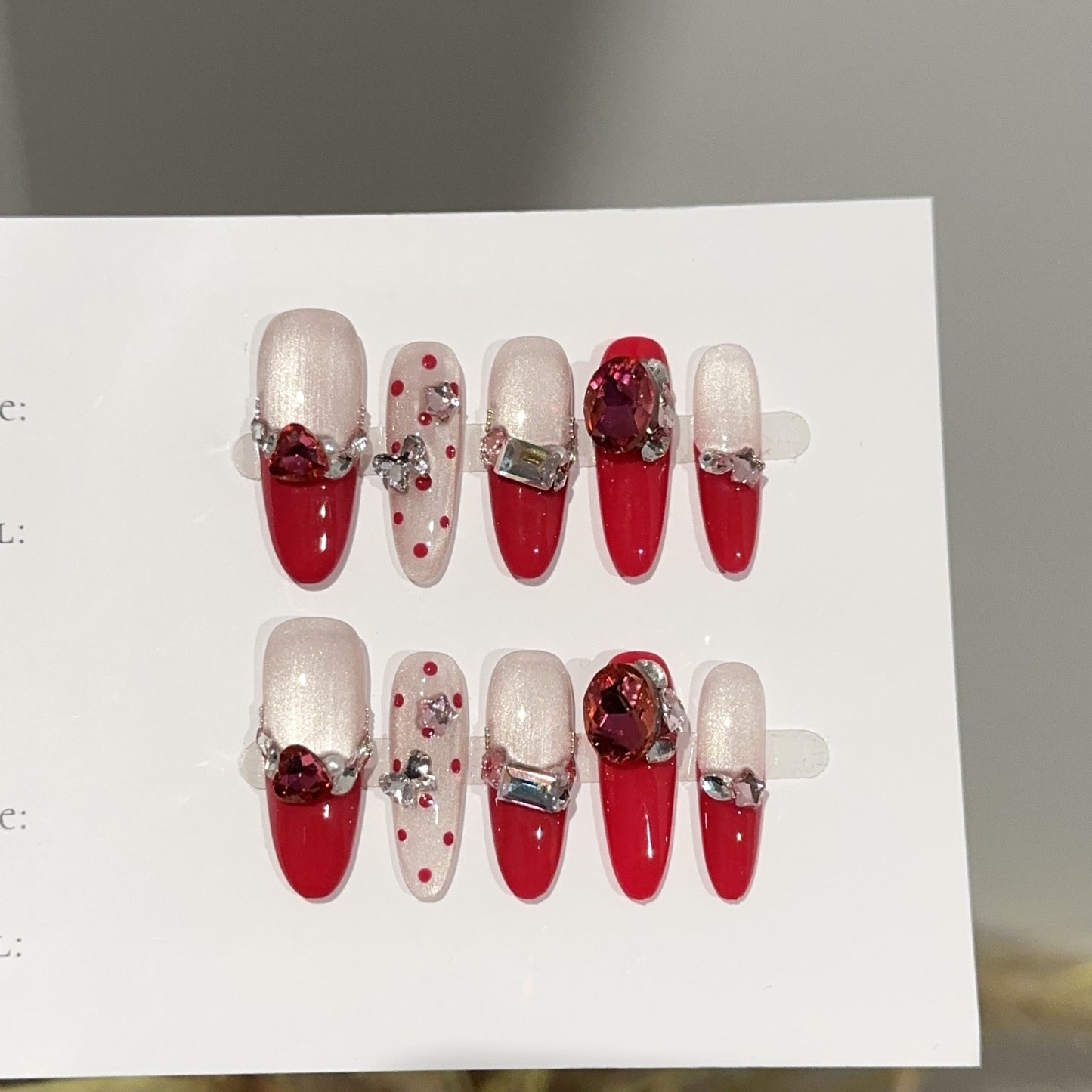 Handmade Press On Nails C368