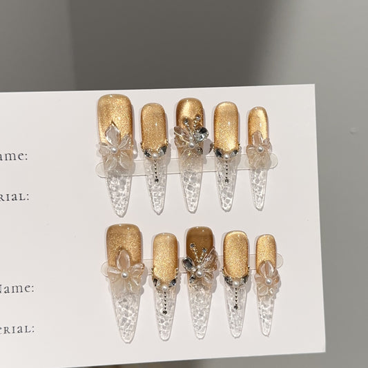 Handmade Press On Nails C369
