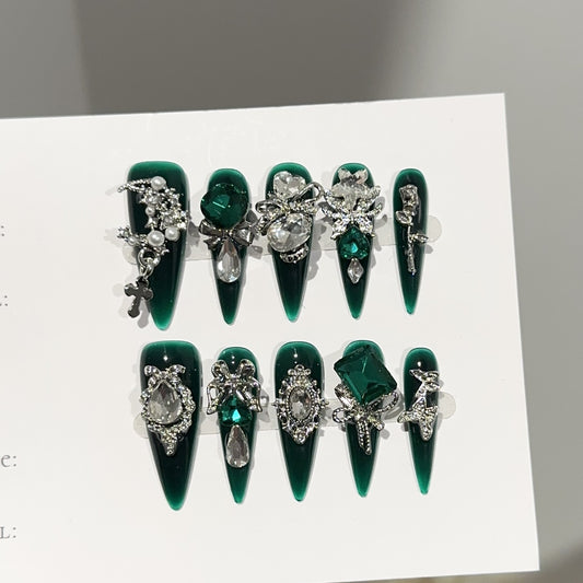Handmade Press On Nails C371