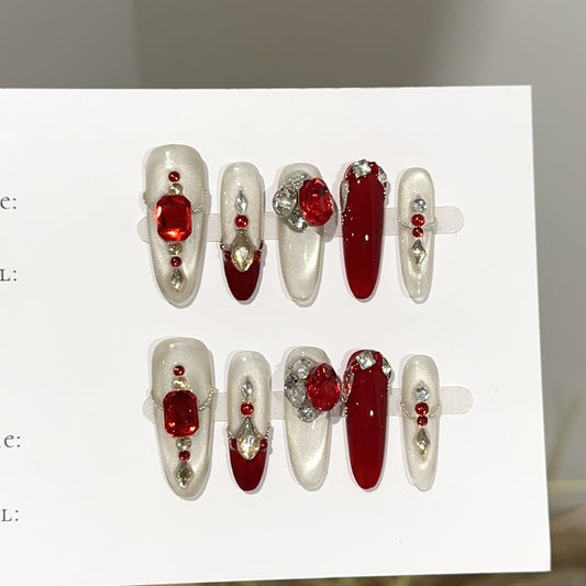 Handmade Press On Nails C379