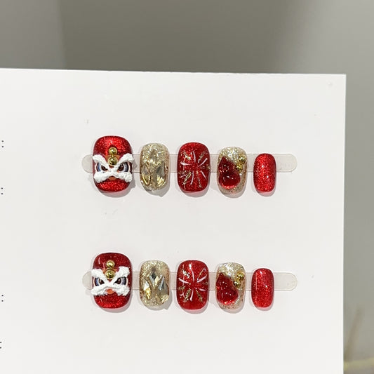 Handmade Press On Nails C381