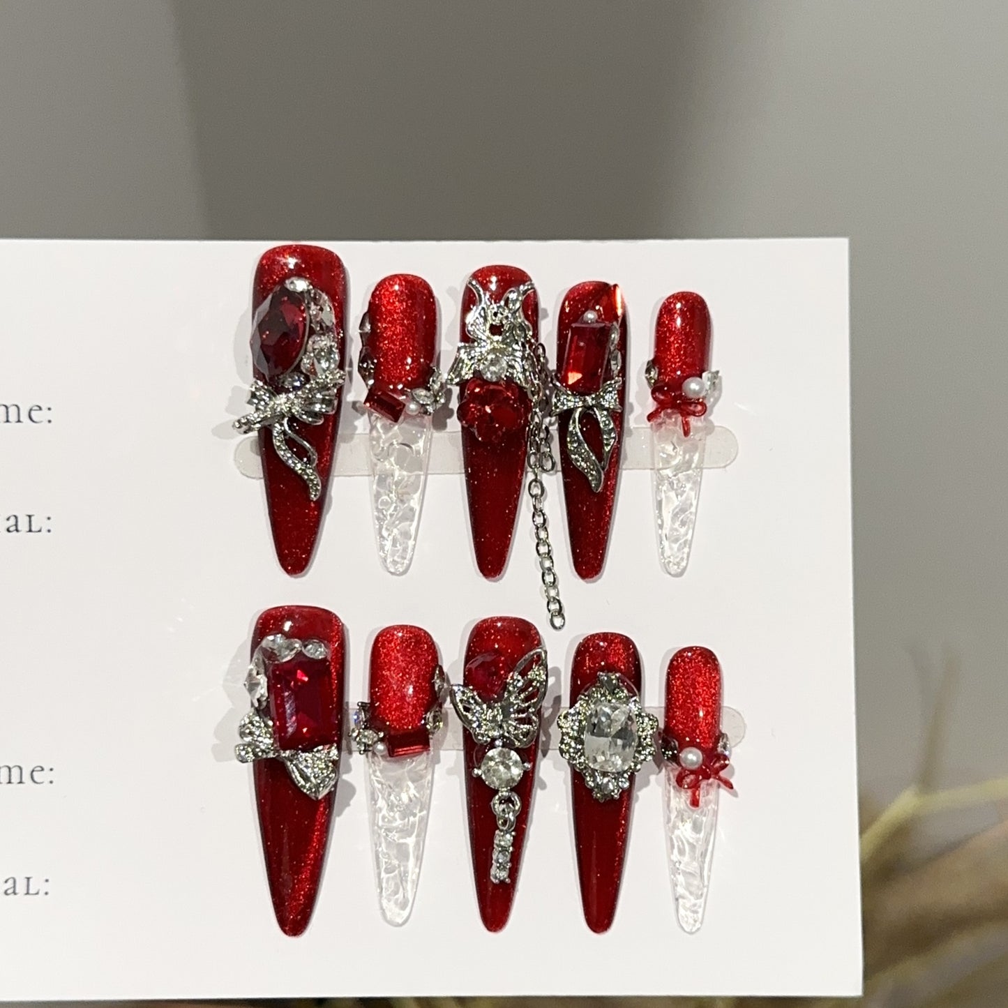 Handmade Press On Nails C382