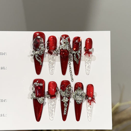 Handmade Press On Nails C382