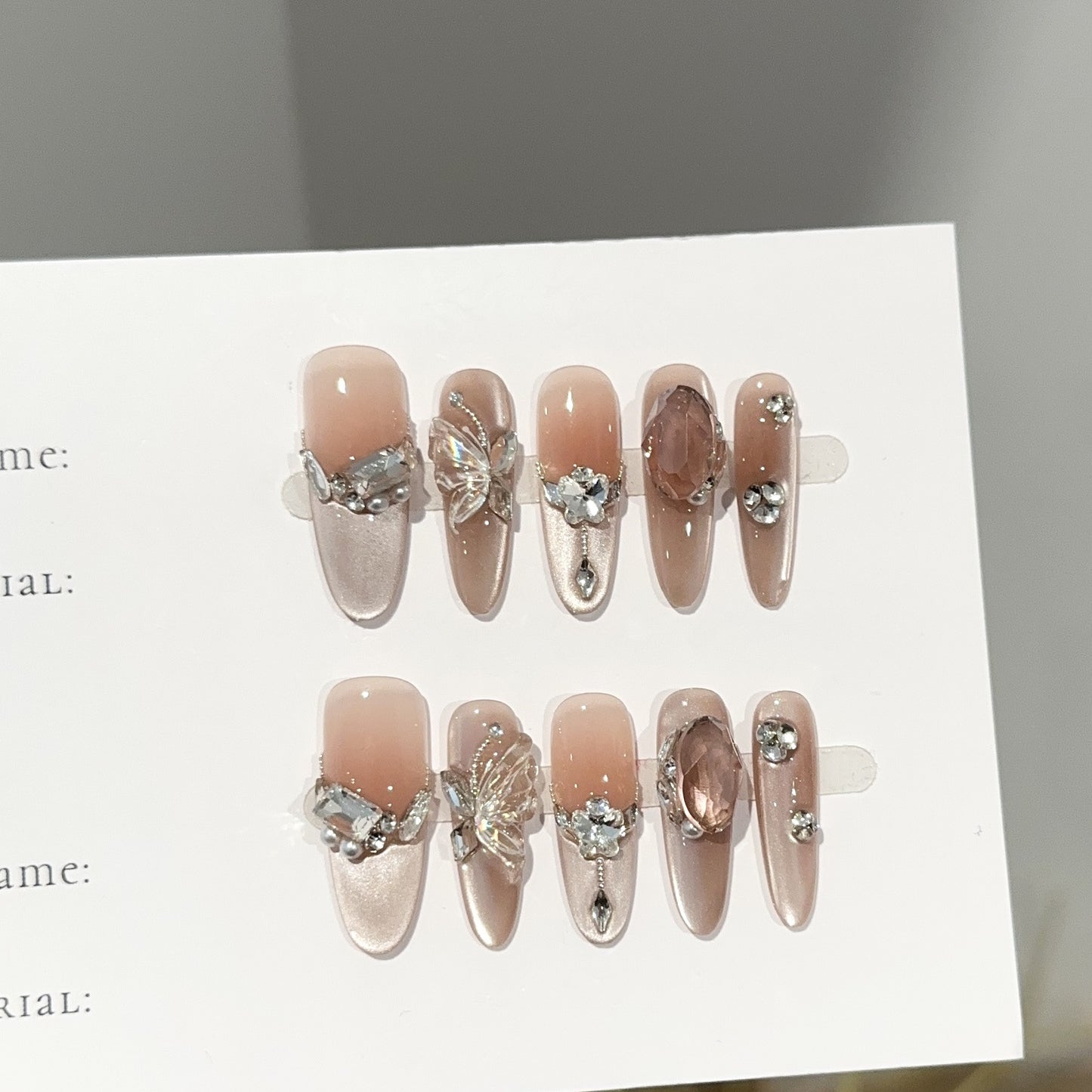 Handmade Press On Nails C387