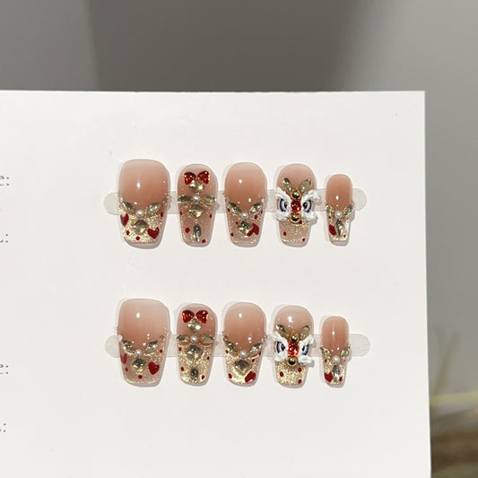 Handmade Press On Nails C388