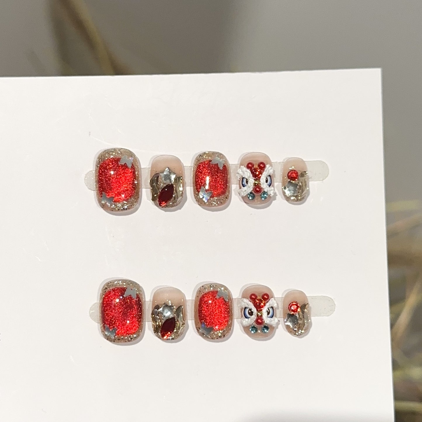 Handmade Press On Nails C389