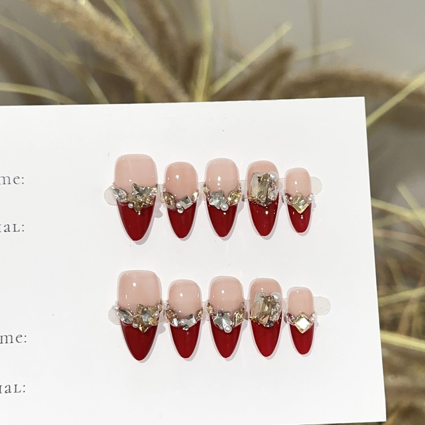 Handmade Press On Nails C399