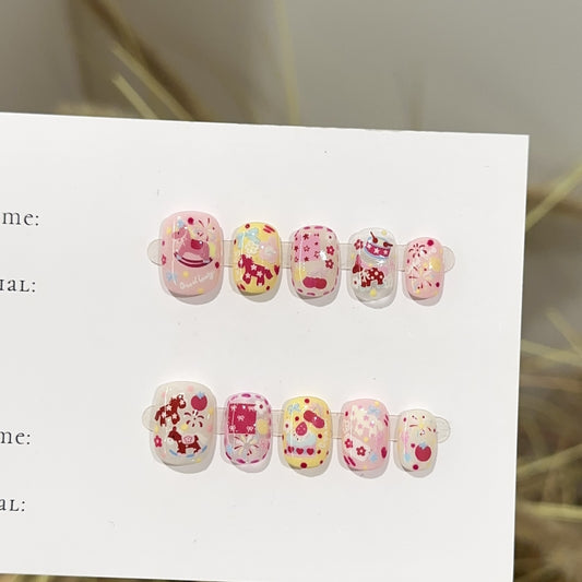 Handmade Press On Nails C403
