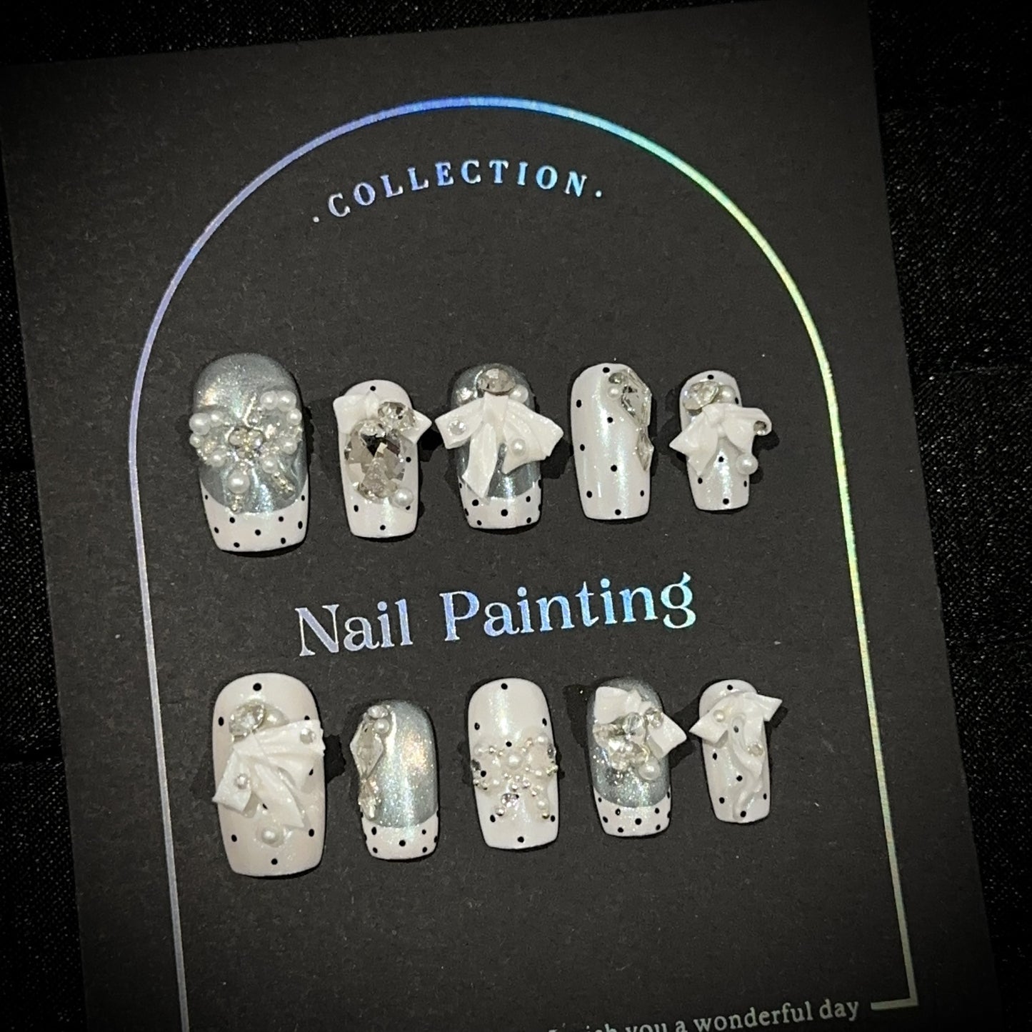 Handmade Press On Nails C405