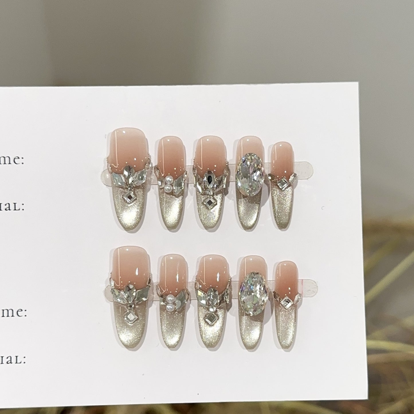 Handmade Press On Nails C407
