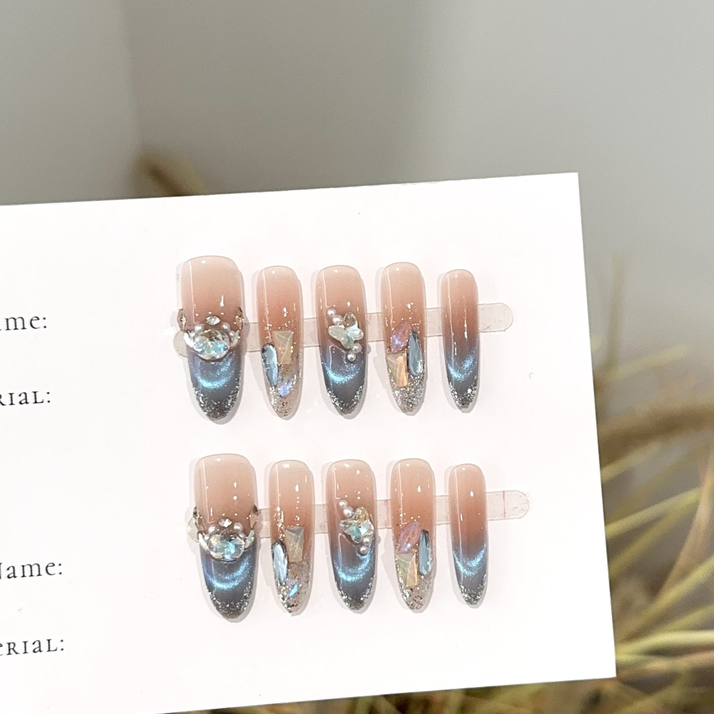 Handmade Press On Nails C408