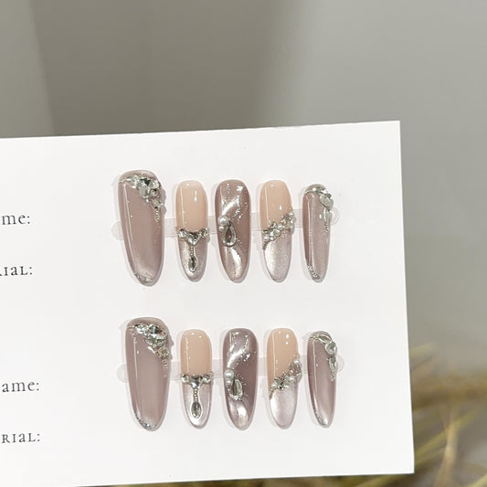 Handmade Press On Nails C410