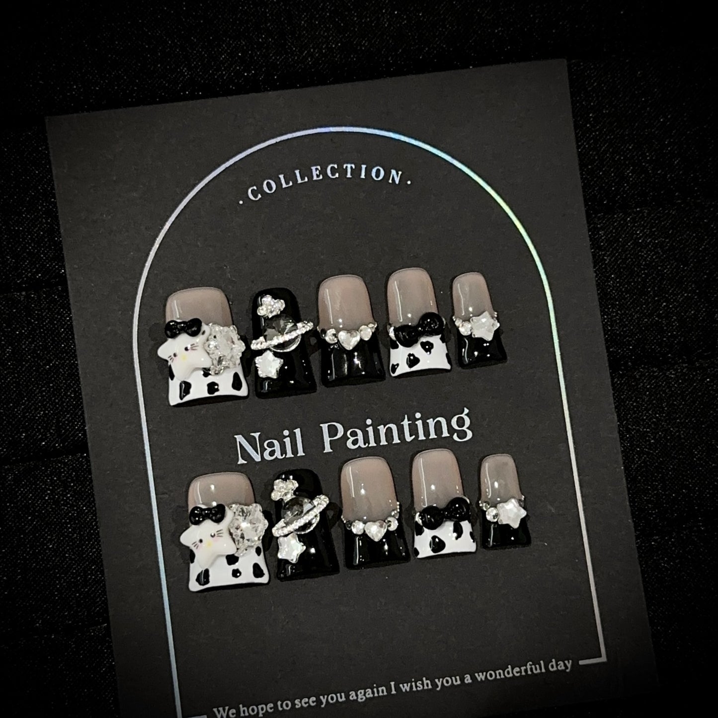 Handmade Press On Nails C412