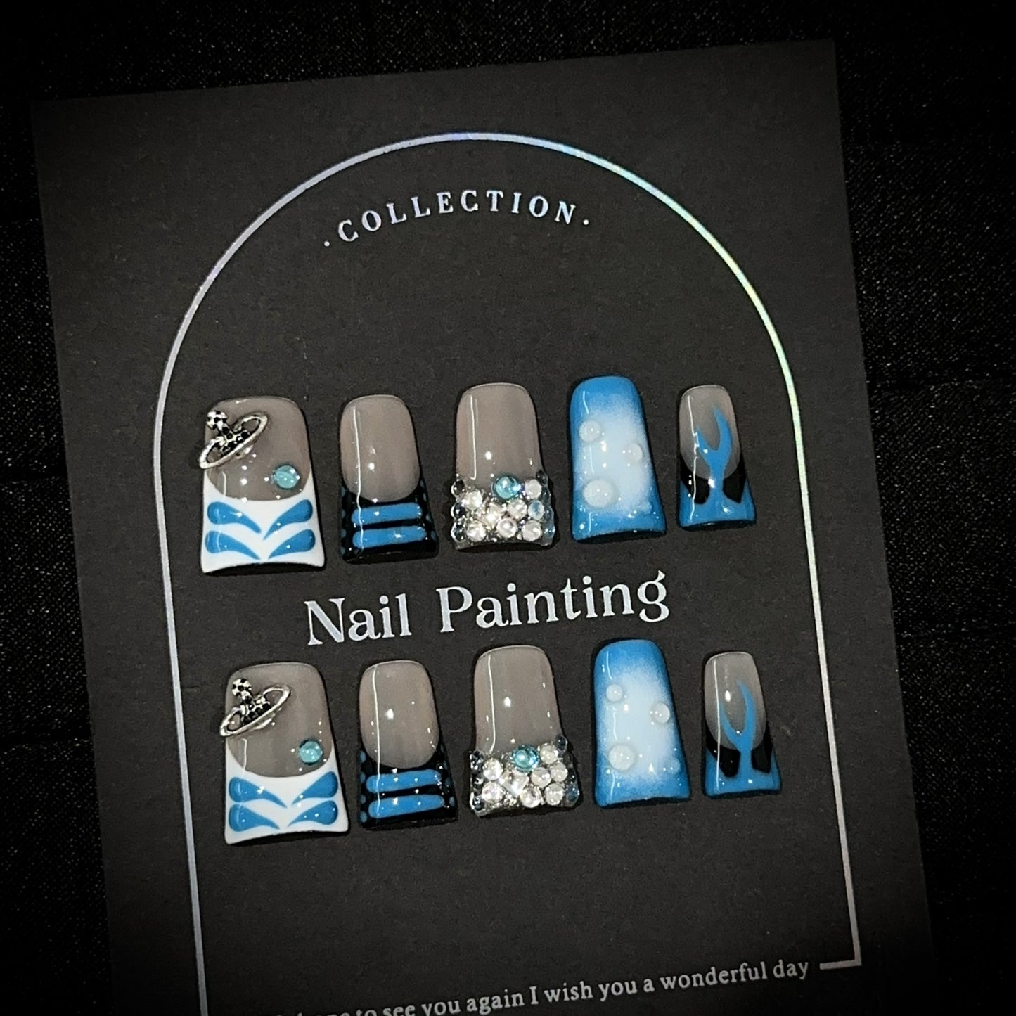 Handmade Press On Nails C413