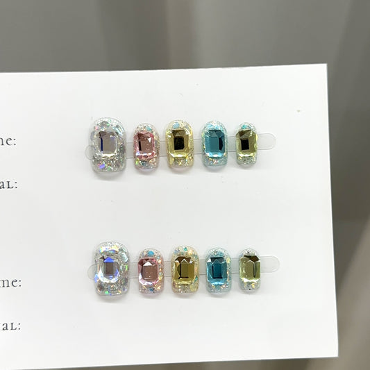 Handmade Press On Nails C414