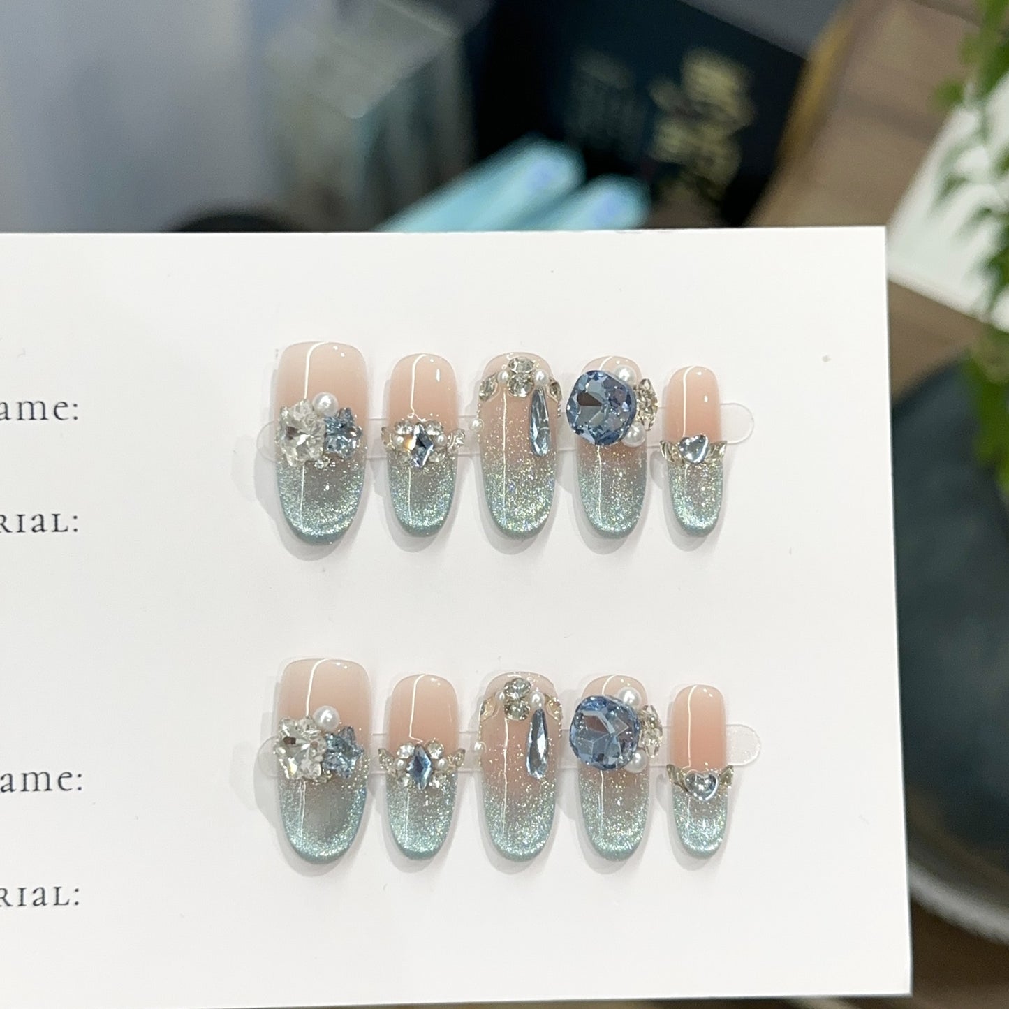 Handmade Press On Nails C416