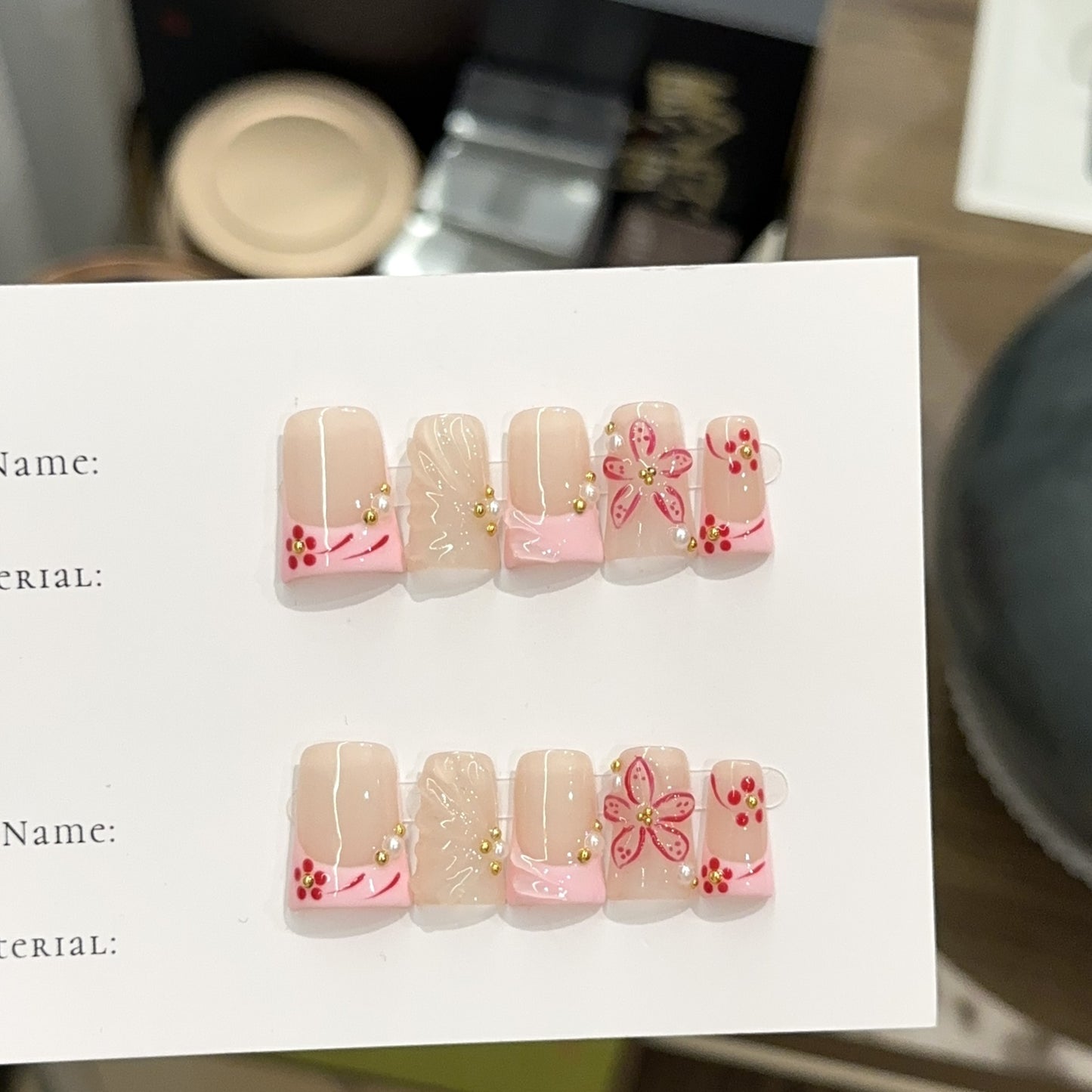 Handmade Press On Nails C425