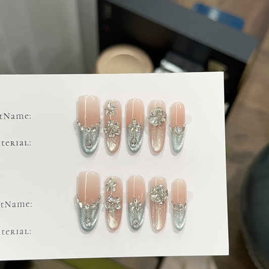 Handmade Press On Nails C426