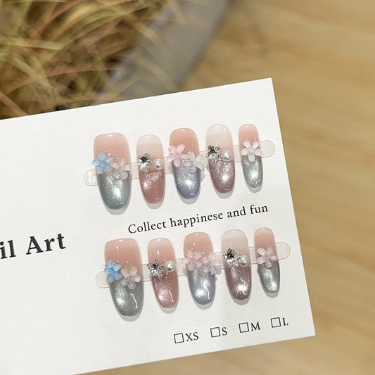 Handmade Press On Nails D236