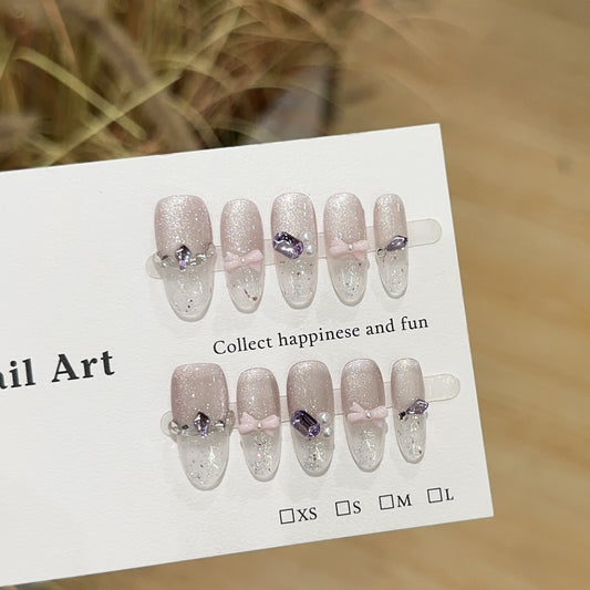Handmade Press On Nails D241