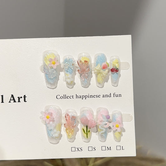 Handmade Press On Nails D287