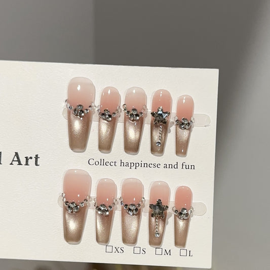 Handmade Press On Nails D319