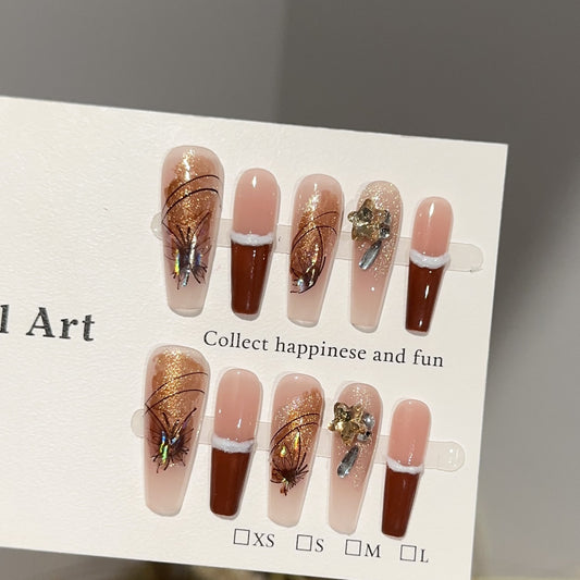 Handmade Press On Nails D321