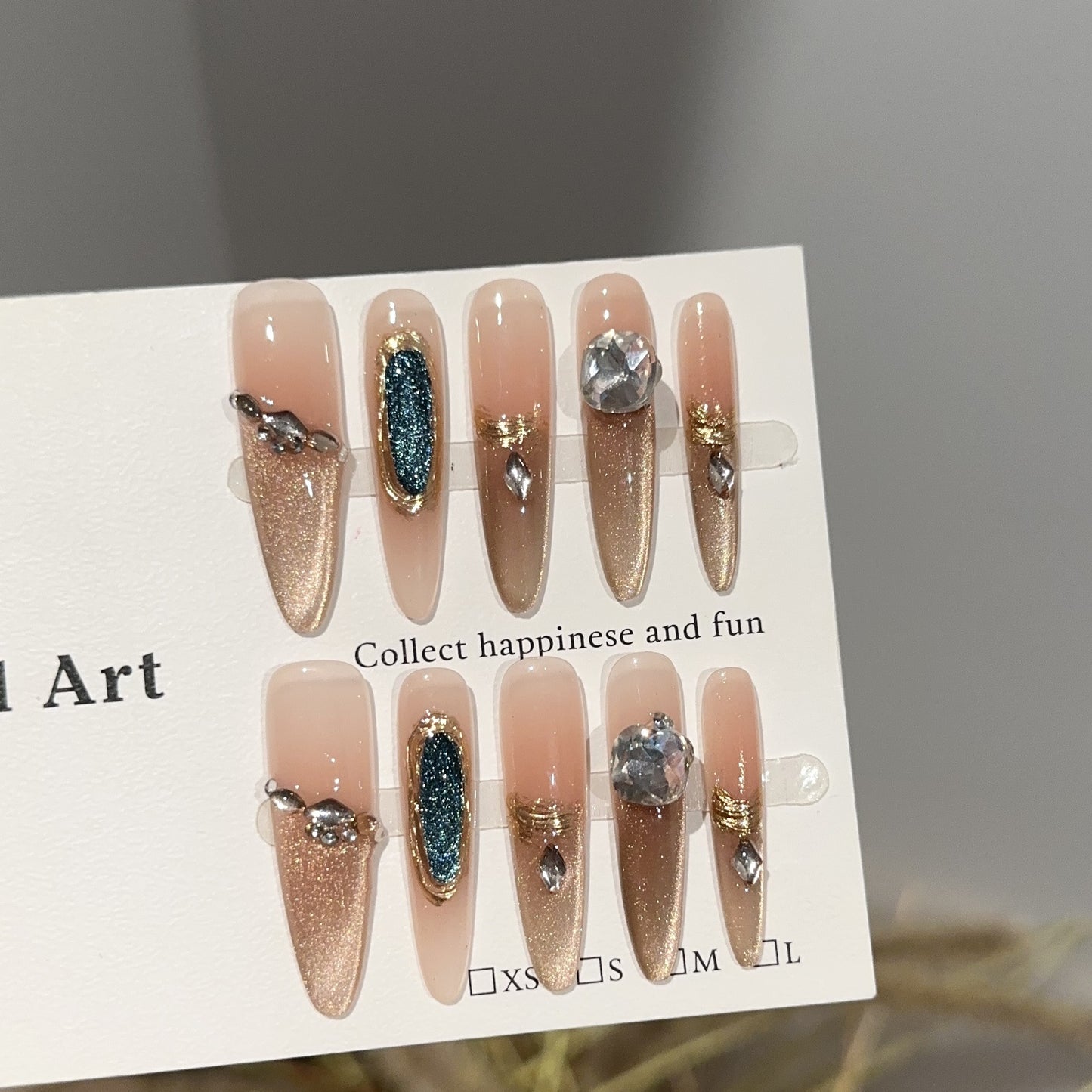 Handmade Press On Nails D327