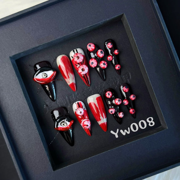 Handmade press on nail YW008