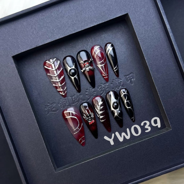 Handmade press on nail YW039