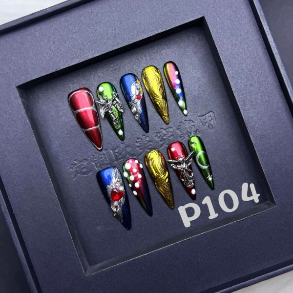Handmade press on nail P104