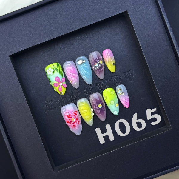 Handmade press on nail H065
