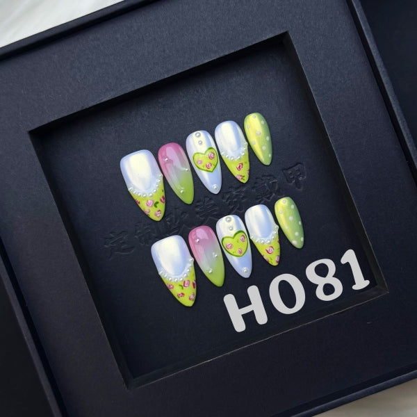 Handmade press on nail H081