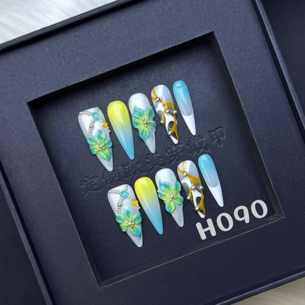 Handmade press on nail H090